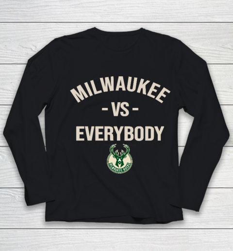Milwaukee Bucks Vs Everybody Youth Long Sleeve