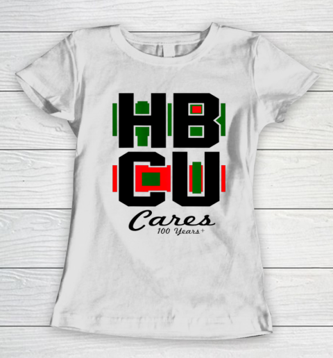 HBCU Cares College University Graduation Gift Black School Women's T-Shirt