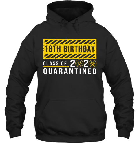 18Th Birthday Class Of 2020 Quarantined Hoodie