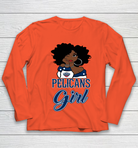New Orleans Pelicans Girl NBA Youth Long Sleeve 4