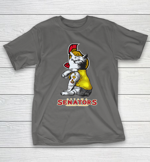 NHL My Cat Loves Ottawa Senators Hockey T-Shirt 8