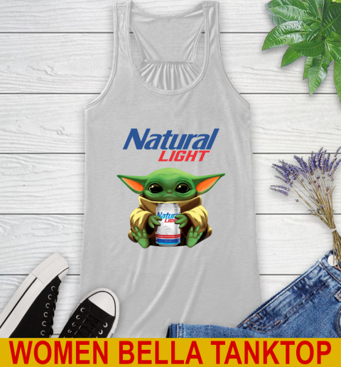 Star Wars Baby Yoda Hugs Natural Light Beer Shirt 37