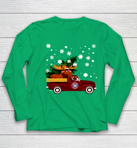 New York Giants Bring Christmas Home NFL Youth Long Sleeve 4