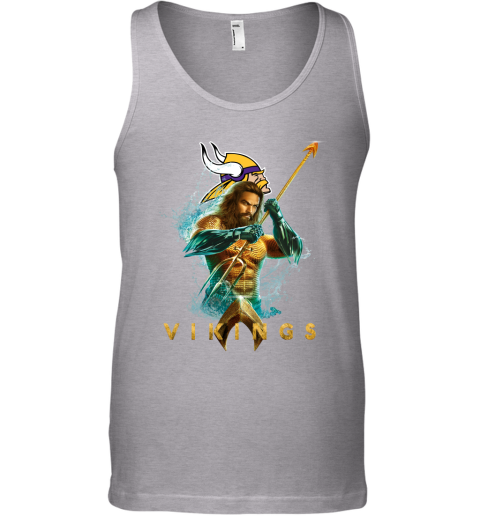 NFL Minnesota Vikings Aquaman DC Football Sports OYJNR9Mo63U unisex tank 17 95 151514 front sport grey