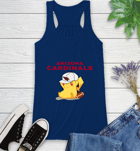 NFL Pikachu Football Sports Arizona Cardinals Racerback Tank 9