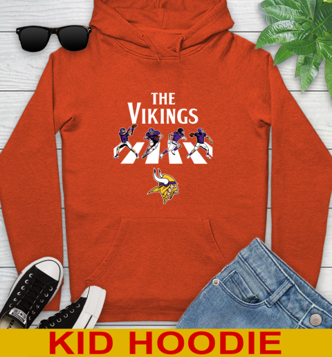 NFL Football Minnesota Vikings The Beatles Rock Band Shirt Youth Hoodie 4