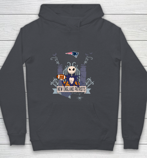 NFL New England Patriots Football Jack Skellington Halloween Youth Hoodie 5