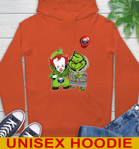 Buffalo Sabres Baby Pennywise Grinch Christmas NHL Hockey Hoodie 5