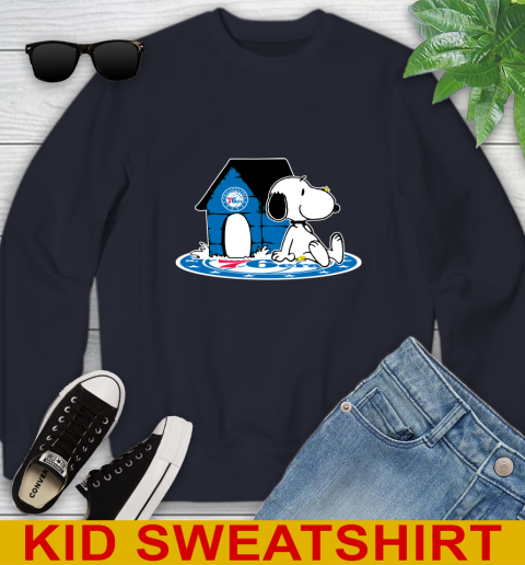 NBA Basketball Philadelphia 76ers Snoopy The Peanuts Movie Shirt Youth Sweatshirt 3