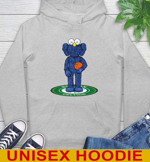 NBA Basketball Boston Celtics Kaws Bff Blue Figure Shirt Hoodie 6