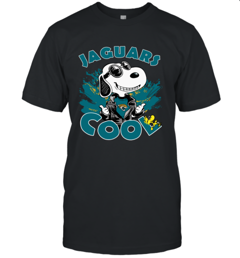 Jacksonville Jaguars Snoopy Joe Cool We're Awesome Unisex Jersey Tee