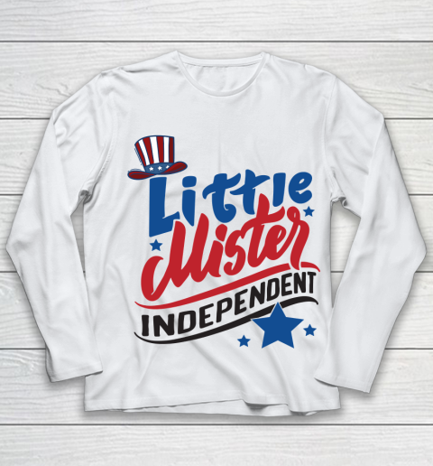 Little Mr. Independence 4th Of July Youth Long Sleeve