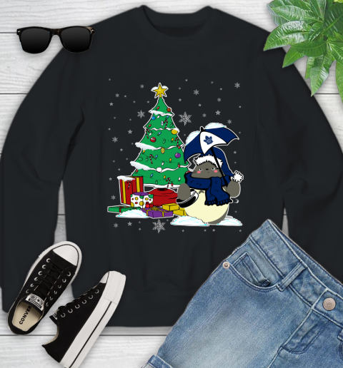 Toronto Maple Leafs NHL Hockey Cute Tonari No Totoro Christmas Sports Youth Sweatshirt