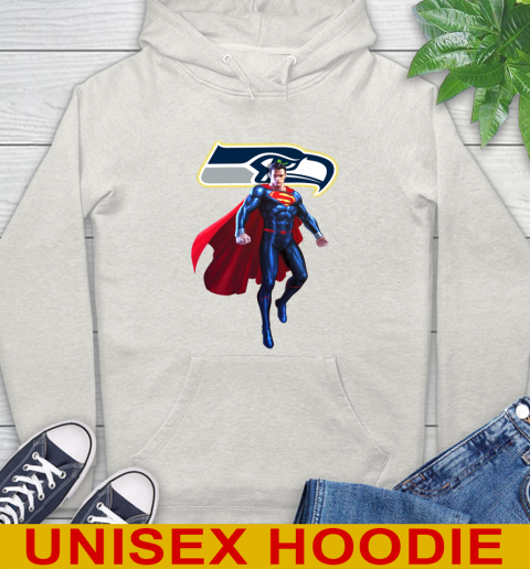 NFL Superman DC Sports Football Seattle Seahawks Hoodie 12