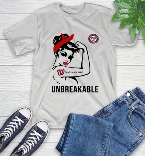 WASHINGTON NATIONALS MLB Toronto Blue Jays Girl Unbreakable Baseball Sports T-Shirt