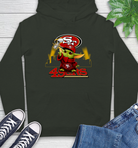 Super Bowl Baby Yoda Loves The San Francisco 49ers Star Wars NFL Shirts 24