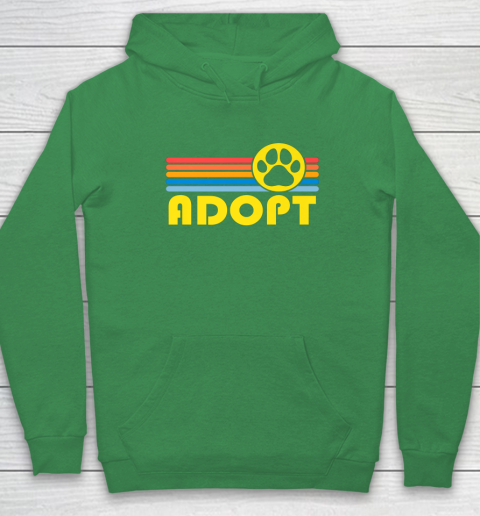 Rescue Animal Adoption Adopt Cat or Dog Vintage Retro Sunset Hoodie 5