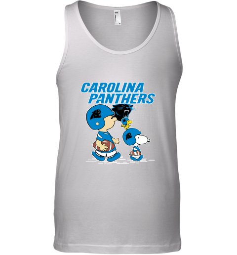 Carolia Panthers Let's Play Football Together Snoopy NFL Tank Top