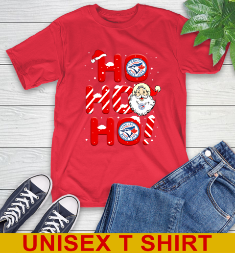 Toronto Blue Jays MLB Baseball Ho Ho Ho Santa Claus Merry Christmas Shirt T-Shirt 12