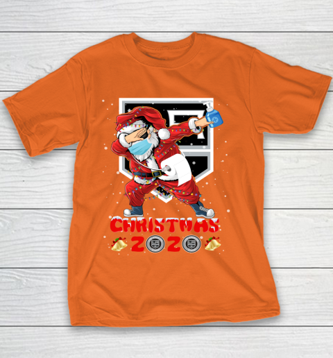 Los Angeles Kings Funny Santa Claus Dabbing Christmas 2020 NHL Youth T-Shirt 4