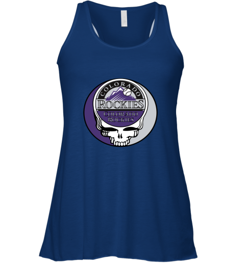 Colorado Rockies The Grateful Dead Baseball MLB Mashup Racerback Tank