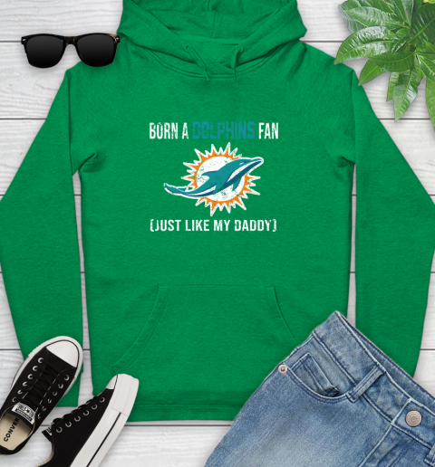 NFL Miami Dolphins Football Loyal Fan Just Like My Daddy Shirt Youth Hoodie 7