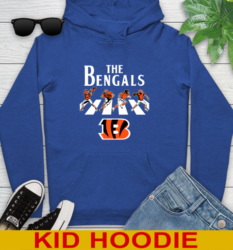 NFL Football Cincinnati Bengals The Beatles Rock Band Shirt Youth Hoodie 10