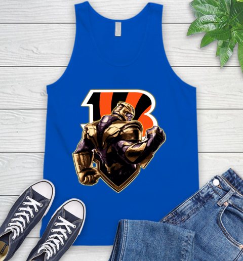 NFL Thanos Avengers Endgame Football Sports Cincinnati Bengals Tank Top 5