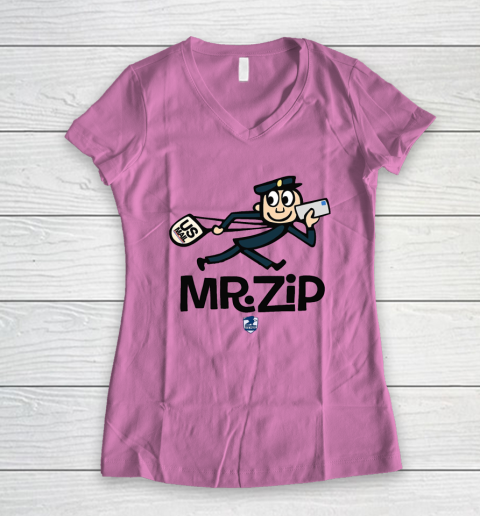USPS MR. ZIP Women's V-Neck T-Shirt 8