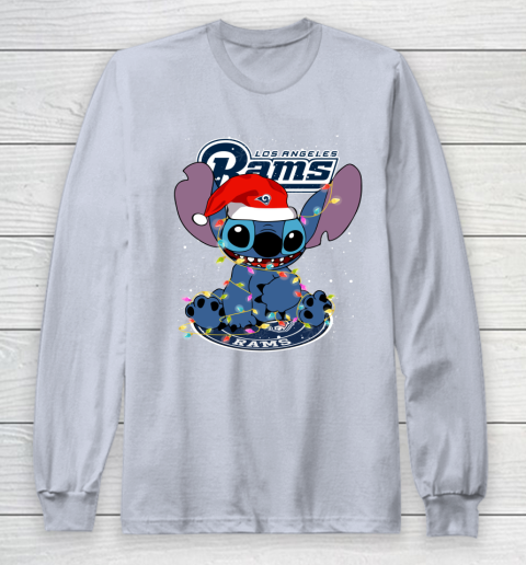 Los Angeles Rams NFL Football noel stitch Christmas Long Sleeve T-Shirt 4