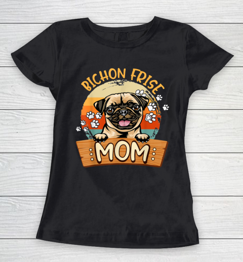 Cute Pug Dog Mom Funny Dog Lovers Women's T-Shirt