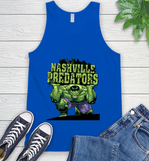 Nashville Predators NHL Hockey Incredible Hulk Marvel Avengers Sports Tank Top 5