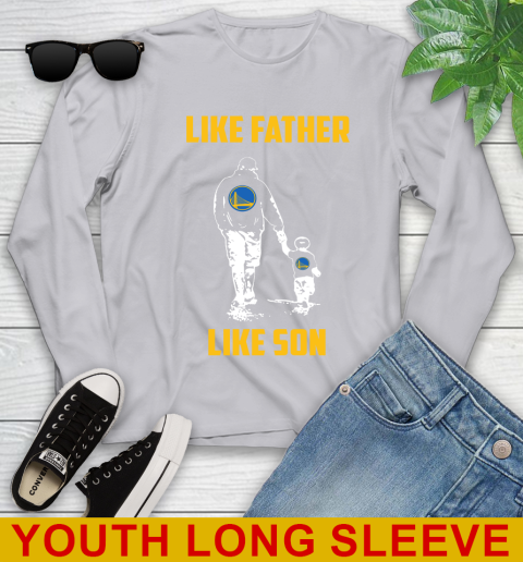 Golden State Warriors NBA Basketball Like Father Like Son Sports Youth Long Sleeve 5