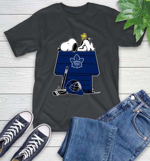Toronto Maple Leafs NHL Hockey Snoopy Woodstock The Peanuts Movie T-Shirt 2