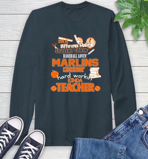 Milwaukee Brewers MLB I'm A Difference Making Student Caring Baseball Loving Kinda Teacher (2) Long Sleeve T-Shirt 9