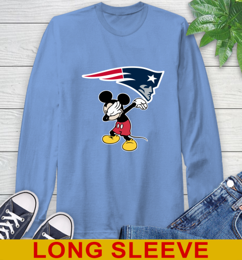 New England Patriots NFL Football Dabbing Mickey Disney Sports Long Sleeve T-Shirt 11