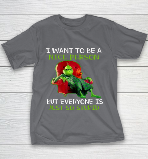 Tee Christmas Grinch Xmas funny quotes Youth T-Shirt 5