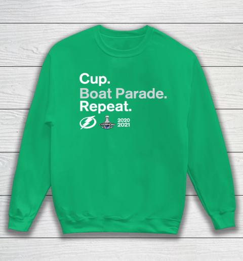 Cup Boat Parade Repeat Tampa bay Lightnings Stanley Hockey 2021 Sweatshirt 5