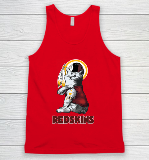 NFL Football My Cat Loves Washington Redskins Tank Top 5