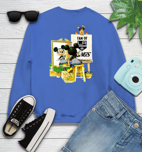 NHL Hockey Los Angeles Kings Mickey Drawing Shirt 110