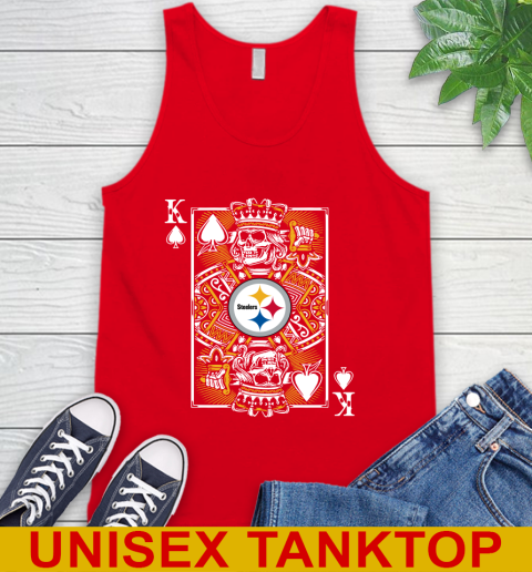 Pittsburgh Steelers NFL Football The King Of Spades Death Cards Shirt Tank Top 5