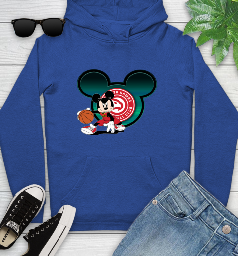 NBA Atlanta Hawks Mickey Mouse Disney Basketball Youth Hoodie 9