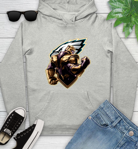 NFL Thanos Avengers Endgame Football Sports Philadelphia Eagles Youth Hoodie