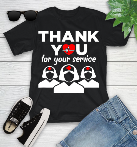 Nurse Shirt Thank You For Your Service  Registered Nurse RN ER Pandemic T Shirt Youth T-Shirt