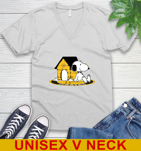 MLB Baseball Pittsburgh Pirates Snoopy The Peanuts Movie Shirt V-Neck T-Shirt