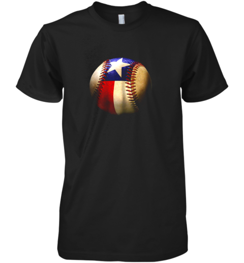 Texas Flag Baseball Premium Men's T-Shirt