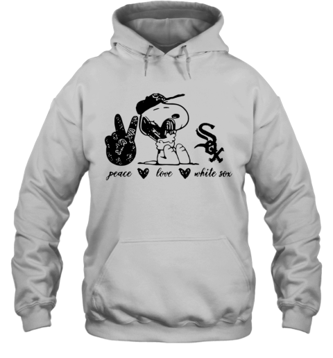 Peace Love Chicago White Sox Snoopy Hoodie