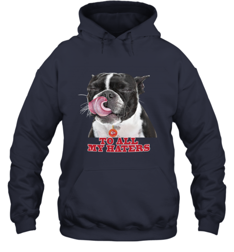 Kansas City Chiefs To All My Haters Dog Licking jzg5 kansas city chiefs to all my haters dog licking hoodie 23 front navy