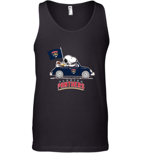 Snoopy And Woodstock Ride The Floria Panthers Car NFL Tank Top