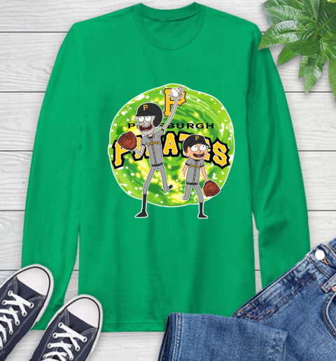 MLB Pittsburgh Pirates Rick And Morty Baseball Sports Long Sleeve T-Shirt 7